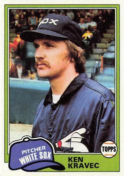 #67 Ken Kravec - Chicago White Sox - 1981 Topps Baseball