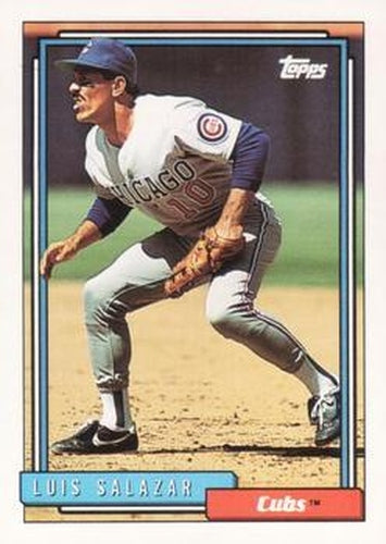 #67 Luis Salazar - Chicago Cubs - 1992 Topps Baseball