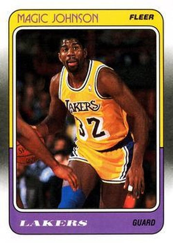 #67 Magic Johnson - Los Angeles Lakers - 1988-89 Fleer Basketball