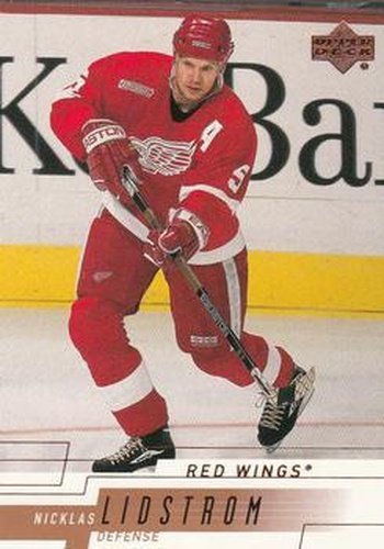 #67 Nicklas Lidstrom - Detroit Red Wings - 2000-01 Upper Deck Hockey