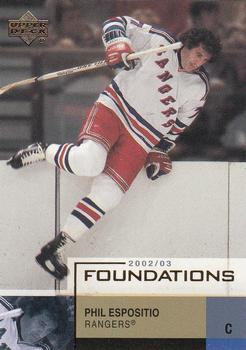#67 Phil Esposito - New York Rangers - 2002-03 Upper Deck Foundations Hockey