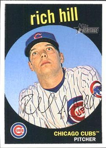 #67 Rich Hill - Chicago Cubs - 2008 Topps Heritage Baseball