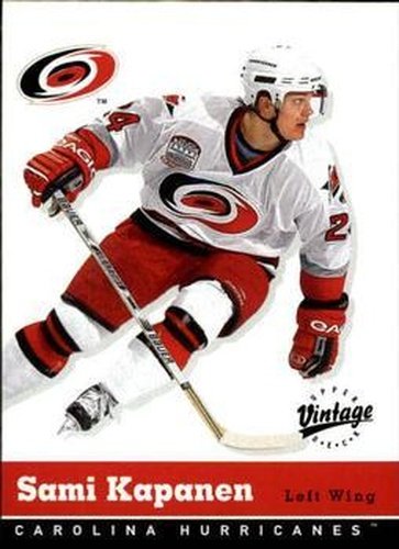 #67 Sami Kapanen - Carolina Hurricanes - 2000-01 Upper Deck Vintage Hockey