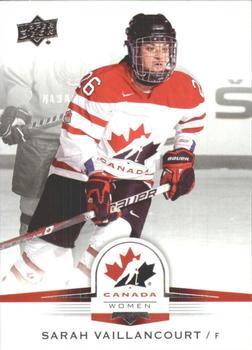 #67 Sarah Vaillancourt - Canada - 2014-15 Upper Deck Team Canada Juniors Hockey