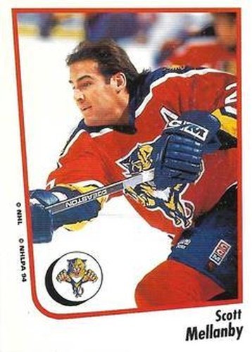#67 Scott Mellanby - Florida Panthers - 1994-95 Panini Hockey Stickers