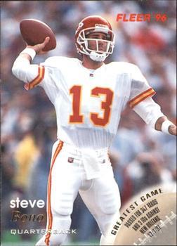 #67 Steve Bono - Kansas City Chiefs - 1996 Fleer Football