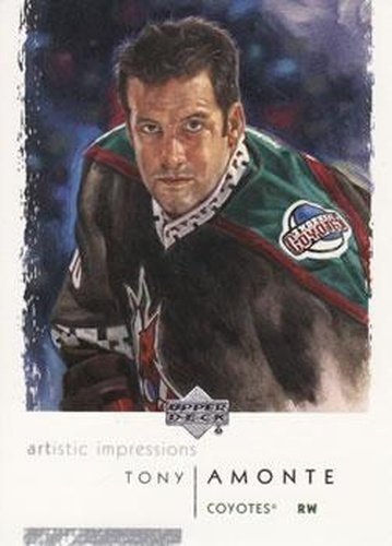 #67 Tony Amonte - Phoenix Coyotes - 2002-03 UD Artistic Impressions Hockey