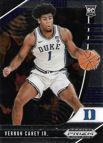 #67 Vernon Carey Jr. - Duke Blue Devils - 2020 Panini Prizm Draft Picks Collegiate Basketball