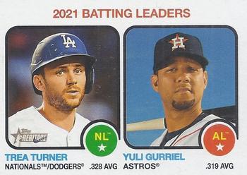 #67 Yuli Gurriel / Trea Turner - Houston Astros / Los Angeles Dodgers - 2022 Topps Heritage Baseball