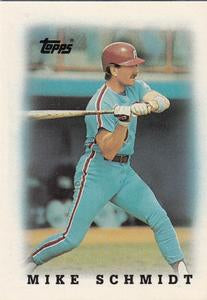 #67 Mike Schmidt - Philadelphia Phillies - 1988 Topps Major League Leaders Minis Baseball
