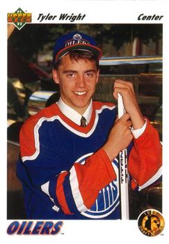 #67 Tyler Wright - Edmonton Oilers - 1991-92 Upper Deck Hockey