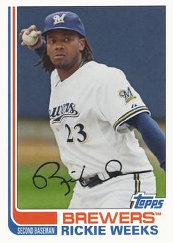 #67 Rickie Weeks - Milwaukee Brewers - 2013 Topps Archives Baseball