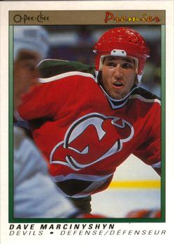 #67 Dave Marcinyshyn - New Jersey Devils - 1990-91 O-Pee-Chee Premier Hockey