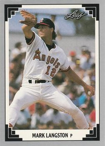 #67 Mark Langston - California Angels - 1991 Leaf Baseball