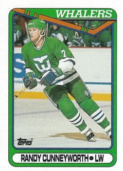 #67 Randy Cunneyworth - Hartford Whalers - 1990-91 Topps Hockey
