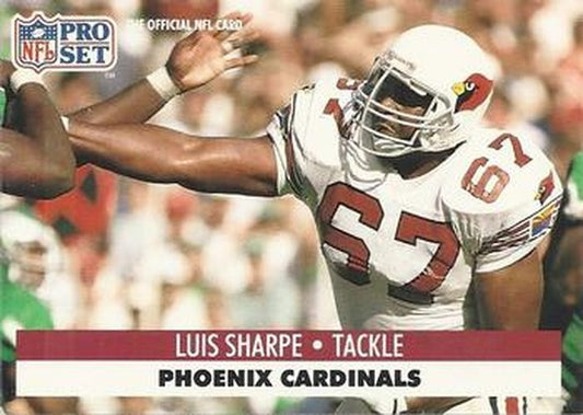#267 Luis Sharpe - Phoenix Cardinals - 1991 Pro Set Football