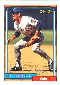 #67 Luis Salazar - Chicago Cubs - 1992 O-Pee-Chee Baseball