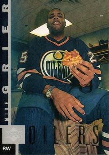 #67 Mike Grier - Edmonton Oilers - 1997-98 Upper Deck Hockey