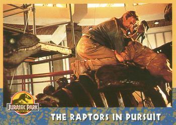 #67 The Raptors in Pursuit - 1993 Topps Jurassic Park