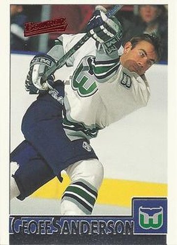 #67 Geoff Sanderson - Hartford Whalers - 1995-96 Bowman Hockey