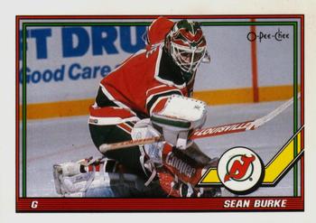 #67 Sean Burke - New Jersey Devils - 1991-92 O-Pee-Chee Hockey