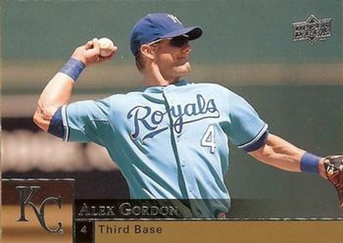#680 Alex Gordon - Kansas City Royals - 2009 Upper Deck Baseball
