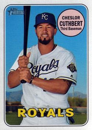 #680 Cheslor Cuthbert - Kansas City Royals - 2018 Topps Heritage Baseball