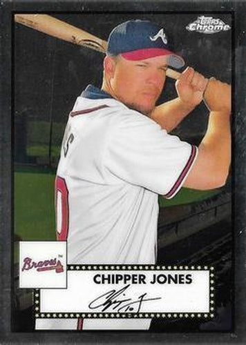 #680 Chipper Jones - Atlanta Braves - 2021 Topps Chrome Platinum Anniversary Baseball