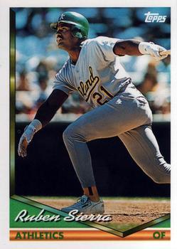#680 Ruben Sierra - Oakland Athletics - 1994 Topps Baseball