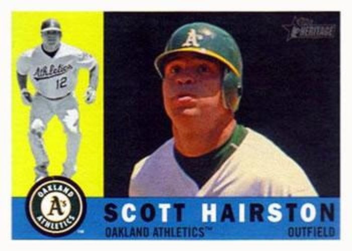 #680 Scott Hairston - Oakland Athletics - 2009 Topps Heritage Baseball