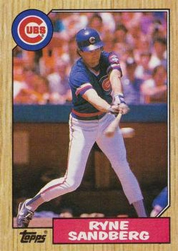 #680 Ryne Sandberg - Chicago Cubs - 1987 Topps Baseball