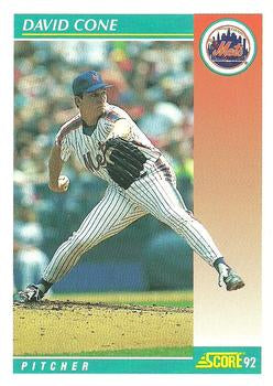 #680 David Cone - New York Mets - 1992 Score Baseball