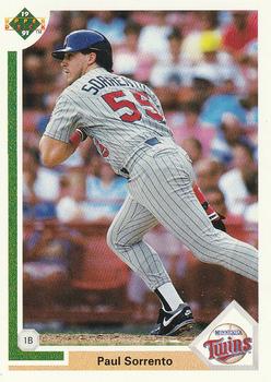 #680 Paul Sorrento - Minnesota Twins - 1991 Upper Deck Baseball