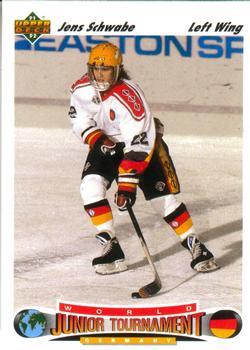 #680 Jens Schwabe - Germany - 1991-92 Upper Deck Hockey