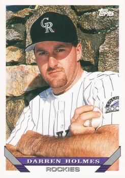#681 Darren Holmes - Colorado Rockies - 1993 Topps Baseball