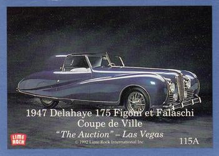 #115A / 115B 1947 Delahaye 175 Figoni et Falaschi Coupe de Ville / 1953 Chrysler "Thomas Special" Coupe - 1991-92 Lime Rock Dream Machines