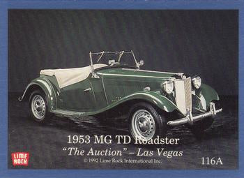 #116A / 116B 1953 MG TD Roadster / 1955 Cisitalia Model 808XF - 1991-92 Lime Rock Dream Machines