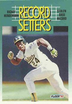 #681 Rickey Henderson - Oakland Athletics - 1992 Fleer Baseball