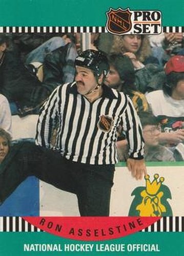 #681 Ron Asselstine - 1990-91 Pro Set Hockey