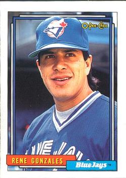 #681 Rene Gonzales - Toronto Blue Jays - 1992 O-Pee-Chee Baseball