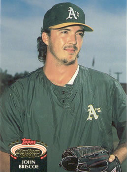 #681 John Briscoe - Oakland Athletics - 1992 Stadium Club Baseball