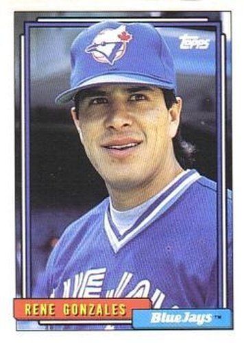 #681 Rene Gonzales - Toronto Blue Jays - 1992 Topps Baseball