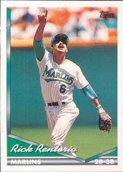 #681 Rick Renteria - Florida Marlins - 1994 Topps Baseball