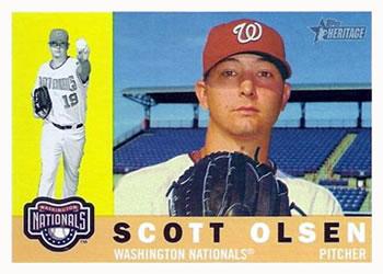 #681 Scott Olsen - Washington Nationals - 2009 Topps Heritage Baseball