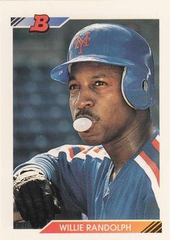 #681 Willie Randolph - New York Mets - 1992 Bowman Baseball