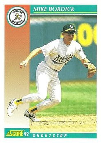 #681 Mike Bordick - Oakland Athletics - 1992 Score Baseball