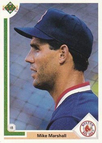 #681 Mike Marshall - Boston Red Sox - 1991 Upper Deck Baseball