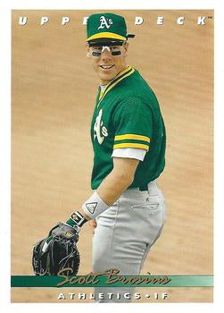 #681 Scott Brosius - Oakland Athletics - 1993 Upper Deck Baseball