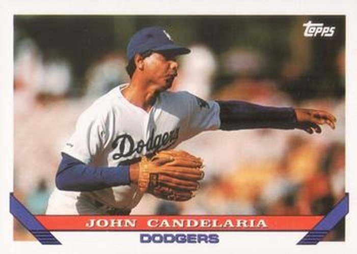 #682 John Candelaria - Los Angeles Dodgers - 1993 Topps Baseball