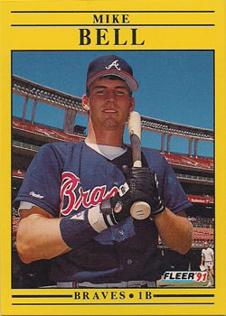 #682 Mike Bell - Atlanta Braves - 1991 Fleer Baseball